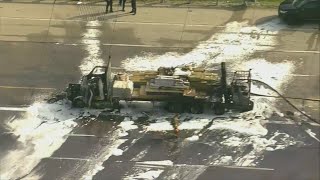 Two die in fiery crash closing northbound I-270