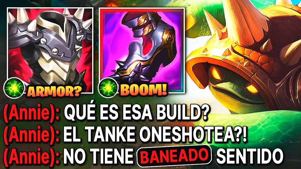 Rammus pero cada W quita el 90% de vida al rival con full armadura