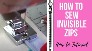 How To Sew Invisible Zips | Sewing Invisible Zips For Beginners | Zipper Tutorial