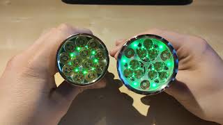 Noctigon K9.3 Vs Fireflies E12R Comparison With Beamshots - 12 Led 21700 Flashlight Battle