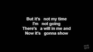 It's Not My Time in the style of 3 Doors Down karaoke video with lyrics