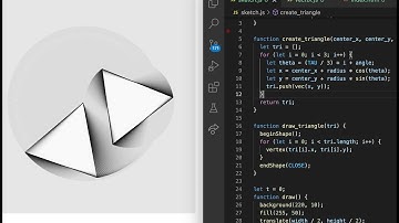 P5.js Livecoding #2: Spinning triangles
