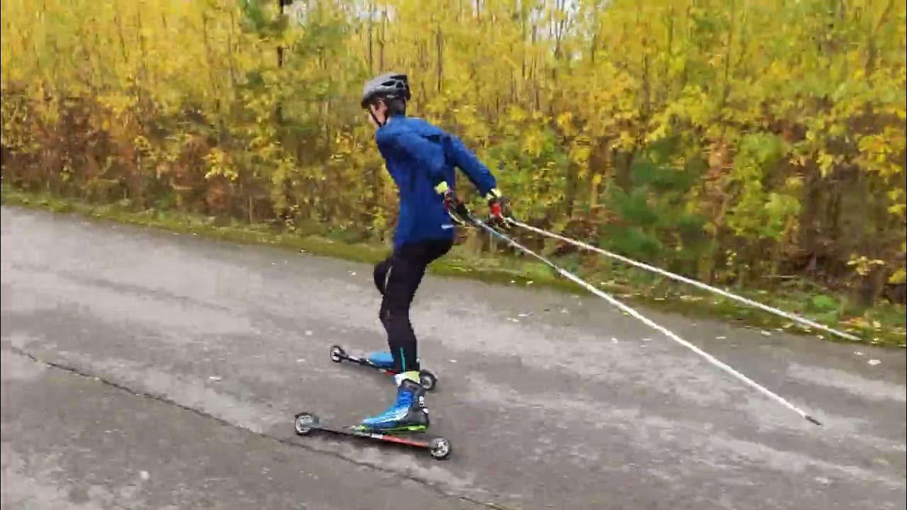 коньковый ход лыжероллеры тренировка 20 сент22 - YouTube