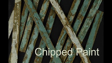 Realistic Chipped Paint with Wax Paper