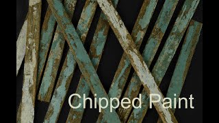 Realistic Chipped Paint with Wax Paper