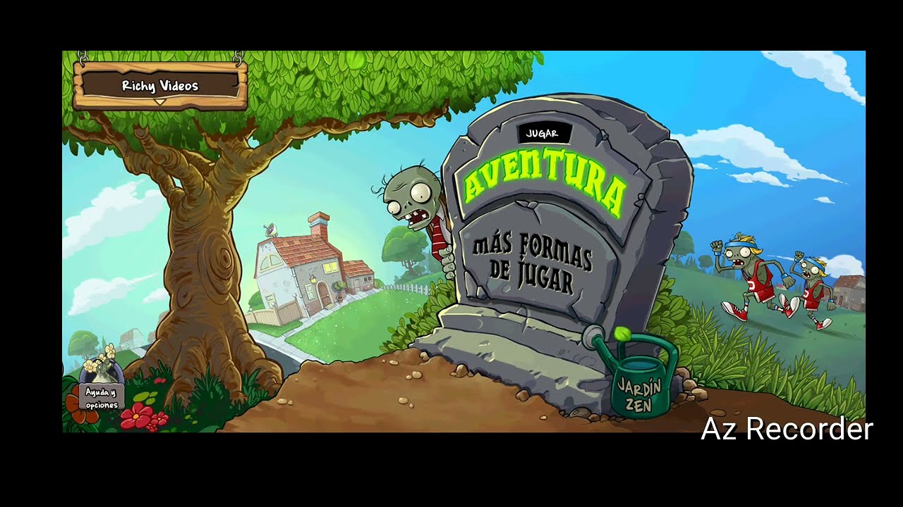 Jugando por primera vez Plantas contra Zombies - YouTube