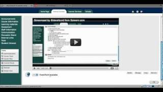 Screencast showing how to add a weblink to Blackboard