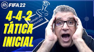 FIFA 22 - TÁTICAS PERSONALIZADAS [4-4-2] E [4-2-3-1] - PRIMEIRA PARTIDA ON LINE NO RIVALS.