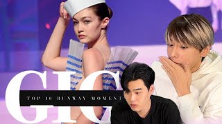 Koreans React To Gigi Hadid Top 10 Runway compilations