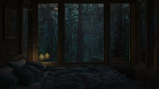 Soft Rain Sounds | Falling Into A Cozy Sleeping Atmosphere With Rain  | Rest And Relax in A Bedroom