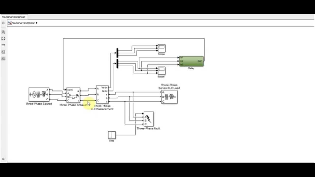 Single line diagram in simulink