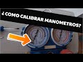 Como calibrar o ajustar manometros de aire acondicionado para correcta medición de vacio o presion