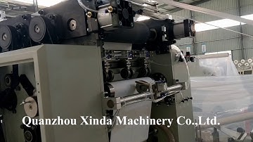 Automatic 2 lines v fold hand towel paper making machine