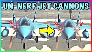 How To Un-Nerf & Get The OP Cannons Back On Your Jet (GTA Online)