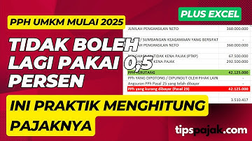 INI CARA MENGHITUNG PPH PEDAGANG UMKM MULAI 2025
