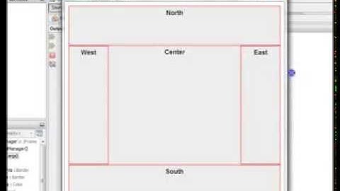 Java GUI Border Layout Manager