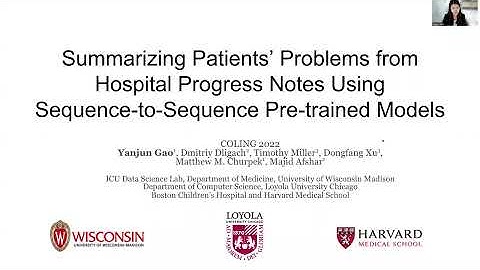 COLING 2022 Paper: Summarizing Patients’ Problems from Hospital Progress Notes