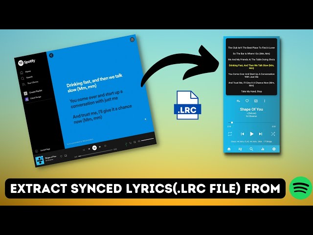 How To Extract Synced Lyrics (LRC file) From Spotify | Musixmatch class=