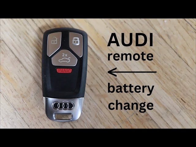 How to ○ Audi Key Fob Remote Keyless Battery Change/Replace 