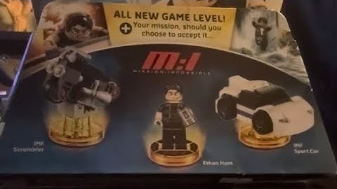Lego dimensions opening and building the MISSION IMPOSSIBLE level pack