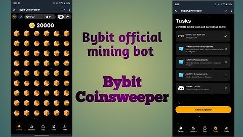 Official bybit mining bot coinsweeper | how to play game | how to connect to bybit in bybit bot