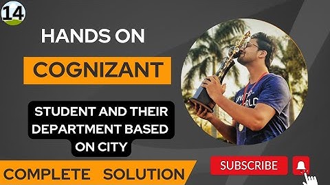 Cognizant SQL hands on |TechieTalkwithAditya