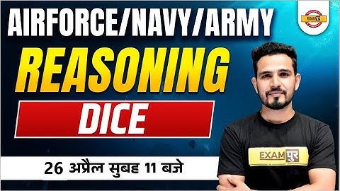 Airforce/Navy/Army Reasoning Class | Reasoning DICE | Reasoning By Brijendra Sir | Defence Warriors