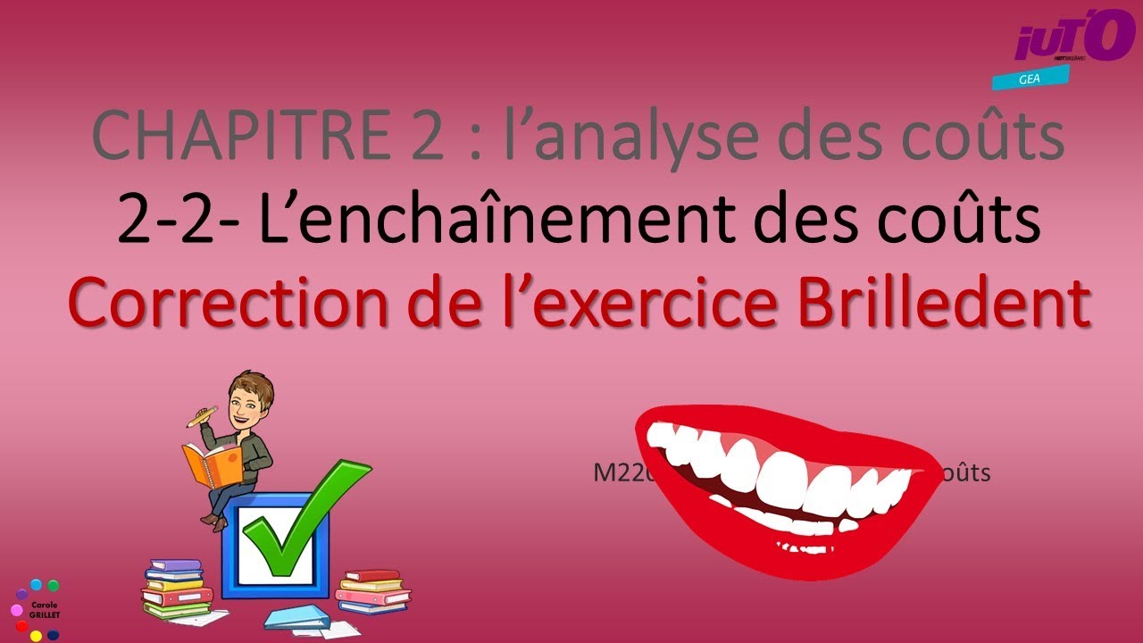 Cours de comptabilité de gestion : correction de l'exercice d ...