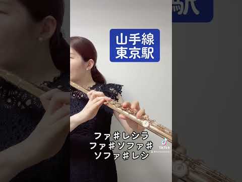 JR山手線 1 東京駅 発車メロディー フルート 吹奏楽