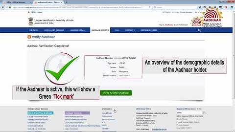 How to check the validity of any Aadhaar number? Learn to Verify Aadhaar Number Online