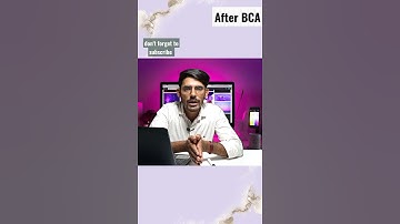 What To Do After BCA #shorts #youtubeshorts #bca #mca