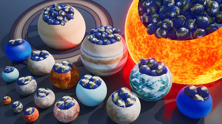 How Many Earths Can Fit In Each Planet? | 3D Simulation