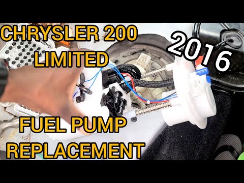 Replacing fuel pump on a 2016 Chrysler 200 limited – DIY