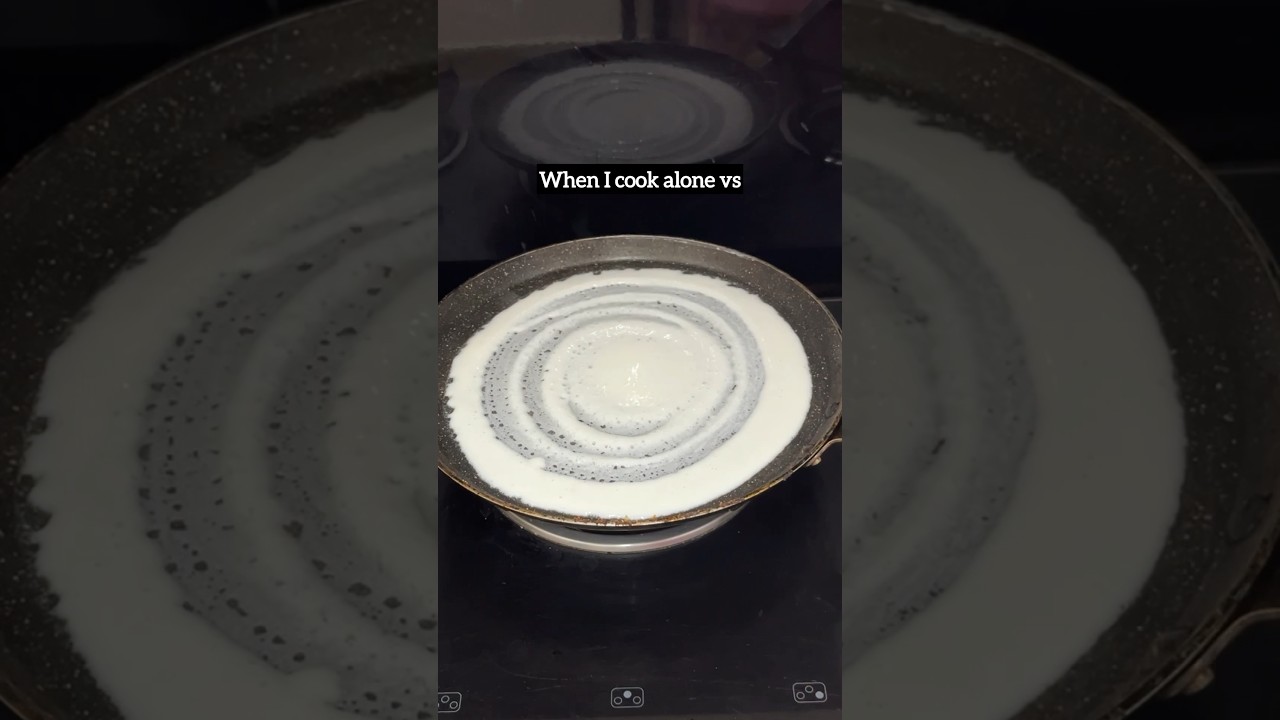 When I cook alone vs when someone is watching you cooking #shorts - YouTube
