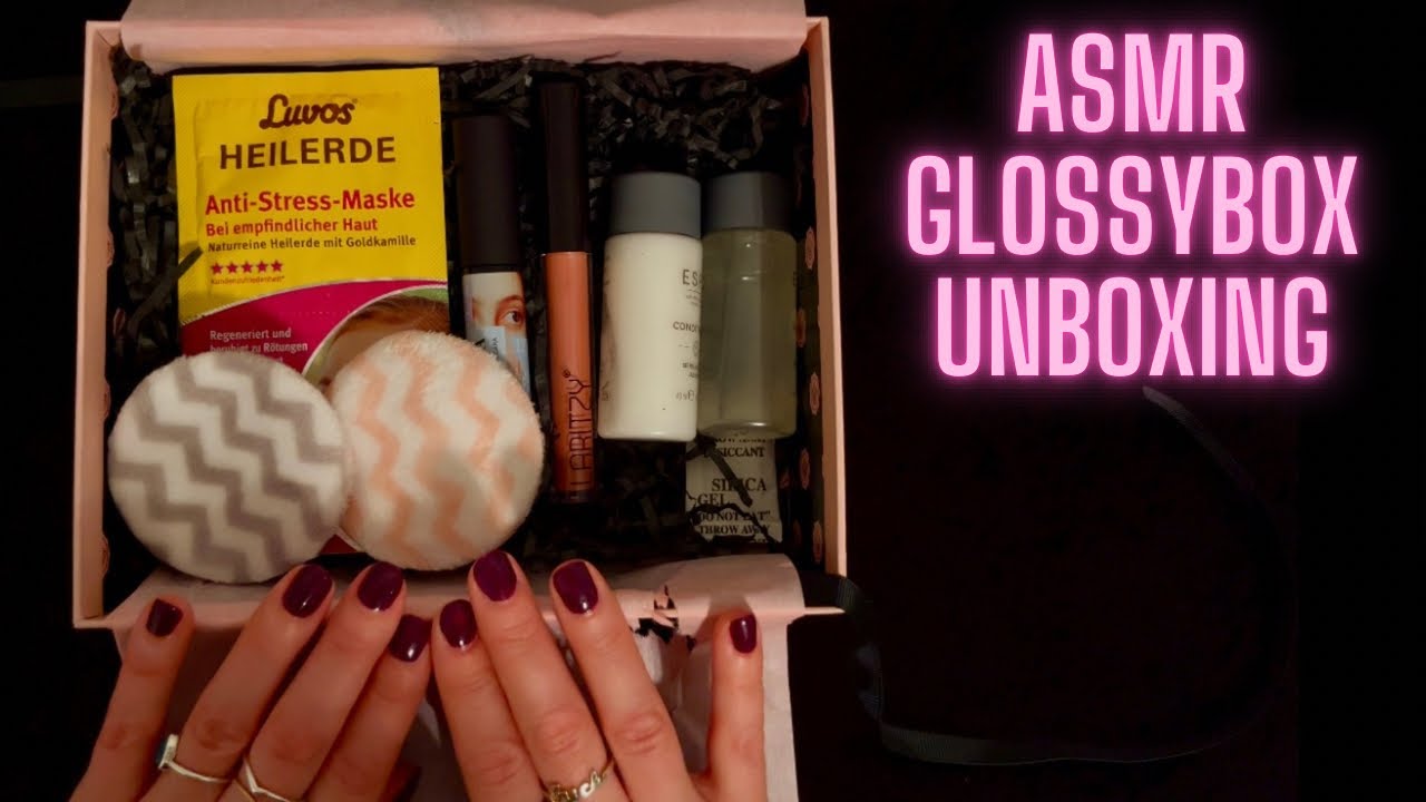 ASMR GLOSSYBOX UNBOXING & FLÜSTERN | Deutsch / German | SleepyMoon ASMR
