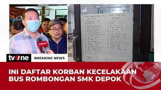 32 Korban Kecelakaan Bus Dirawat di RSUD Subang | Breaking News tvOne