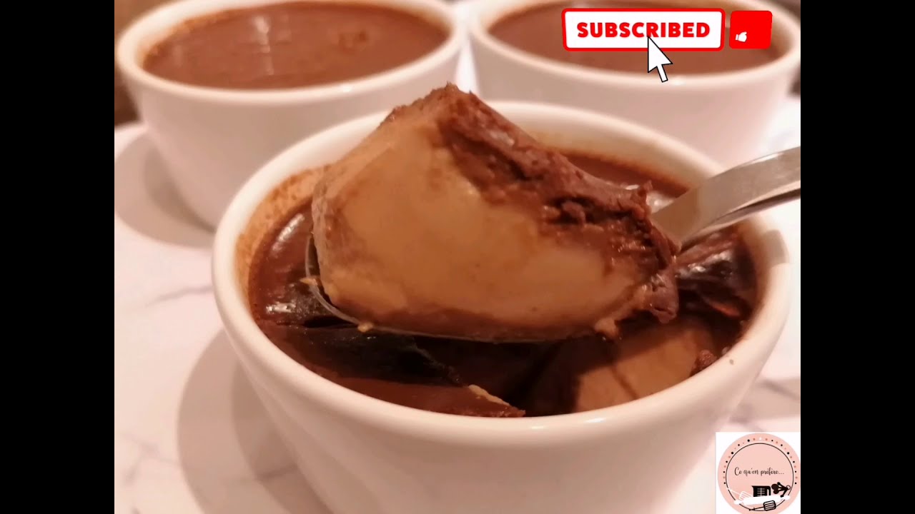 Recette de desserts crèmes chocolat noisettes délicieuse 😋تحلية شكلاطة نوازيط