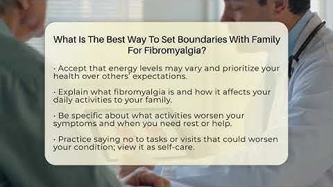 What Is The Best Way To Set Boundaries With Family For Fibromyalgia? - Fibromyalgia Wellness Channel