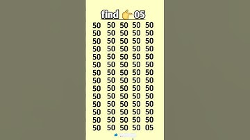 find odd number 05🧐#braintest #math #puzzle #find #education #youtubeshorts #gk question #shorts