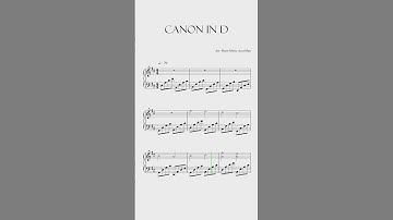 Thumbnail of Canon In D Sheet Music #shorts #short #shortvideo #shortsvideo #shortsfeed #tiktok #sheetmusic