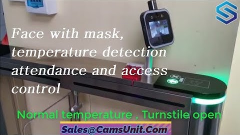 R40f5 - Face with mask, temperature detection attendance and access control (Web API supported)