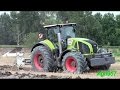 PLOUGHING: AXION 950 & 3 FURROW ER.MO - Clay Soil in Italy 2014