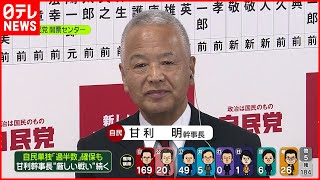 【苦戦】自民党・甘利氏「落選したら幹事長やりようがない」