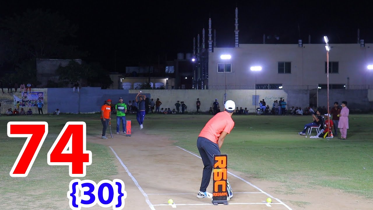 ZAHEER KALIYA CHOTA VICKY VS AMIR SOHAIL USAMA 74 RUNS NEED 30 BALLS ...