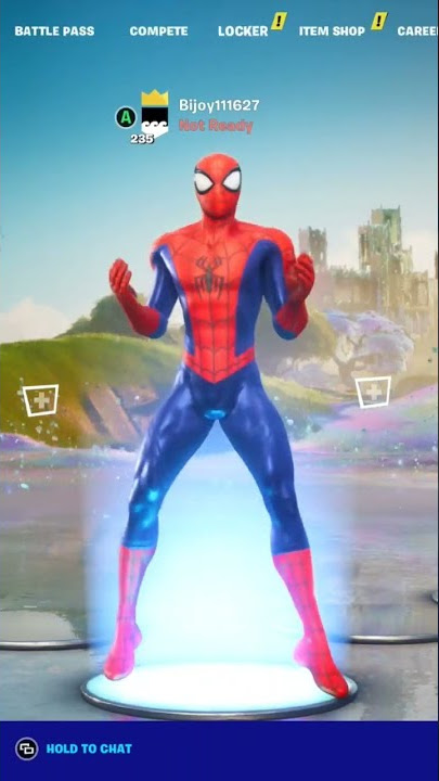 Spiderman with copynes emote...