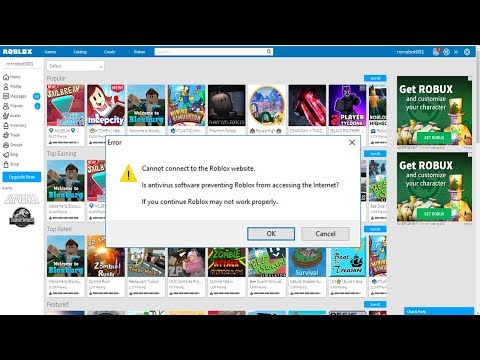 Error Global De Roblox Por Falso Bloqueo Del Antivirus El 27 Junio 2018 Youtube - como desbloquear el roblox por error al cargar en windows by