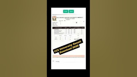 How To Check CCS University Result 2025 #ccs #ccsu #results #ccsuniversity