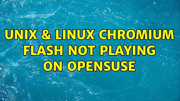 Unix & Linux: Chromium flash not playing on OpenSuse