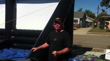 Q7 Manual 7 VXP Quad Video Gaming Screen - Back Rope and Stake Connections