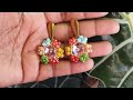 Tutorial aretes multicolor con rivolis